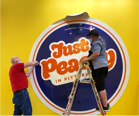 Just Peachy installation