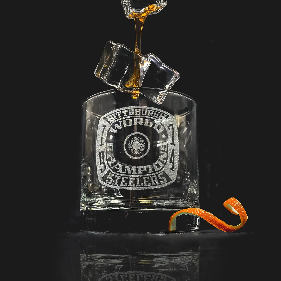 Steelers Stillhouse Rocks Glass