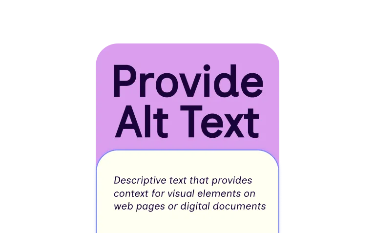 Provide Alt Text